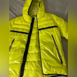 Calvin Klein puffer flashy jacket with hood brand new with tags M